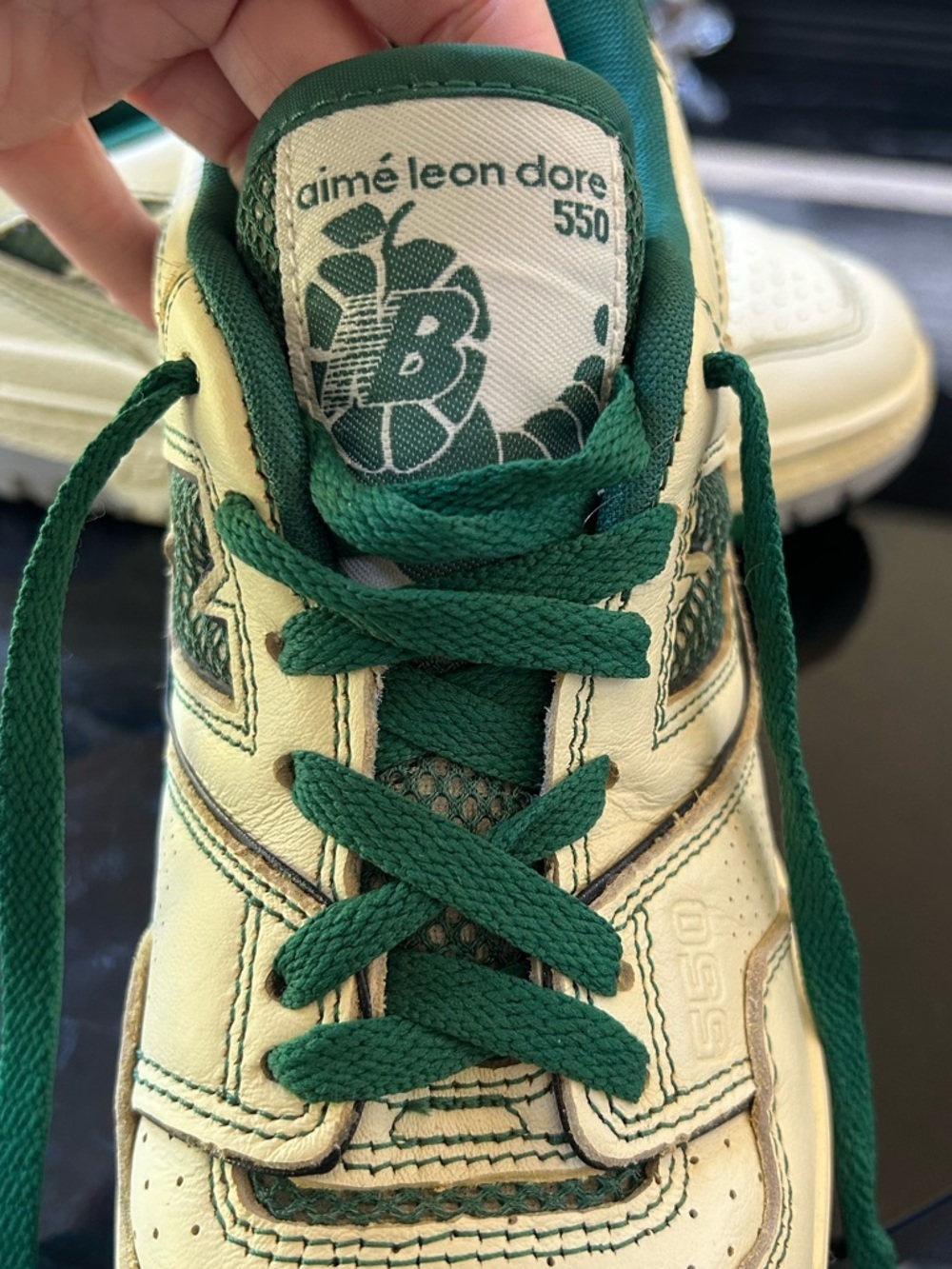 NEW BALANCE 550 x Aime’Leon Dore Masaryk Community Gym Green Sneakers - Picture 4 of 10